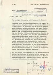 Vermerk des Bundeskanzleramtes (Bonn) vom 24.9. 1975 zum Guillaume-Prozess