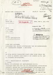 Fernmeldenachricht des Bundeskanzleramtes (Bonn) vom 4.7.1973: Übermittlung eines geheimen Fernschreibens an Bundeskanzler Willy Brandt
