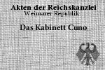 Das Kabinett Cuno 