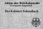 Das Kabinett Fehrenbach 