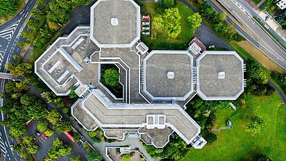 Bundesarchiv in Koblenz, Draufsicht, 2016 Bild Bundesarchiv in Koblenz