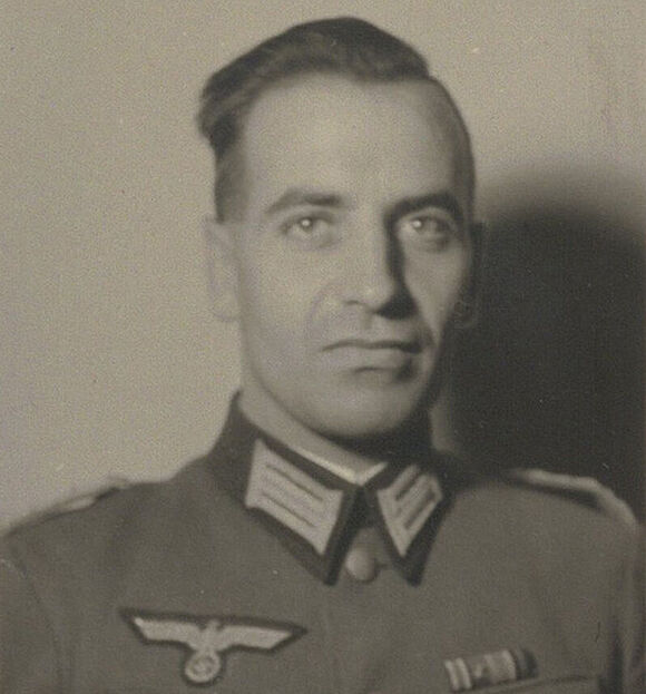 Major Hans Scheller Foto Hans Schellers in Wehrmachtsuniform