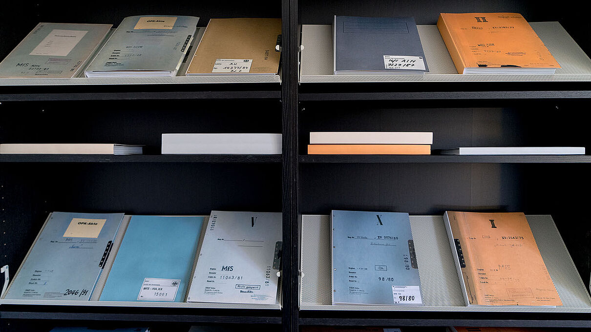 Leseraum mit Beispielakten Leseraum mit Beispielakten