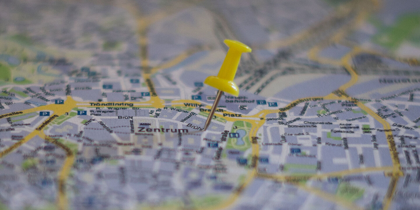 standorte_pin Karte mit Pin. Standorte des BStU