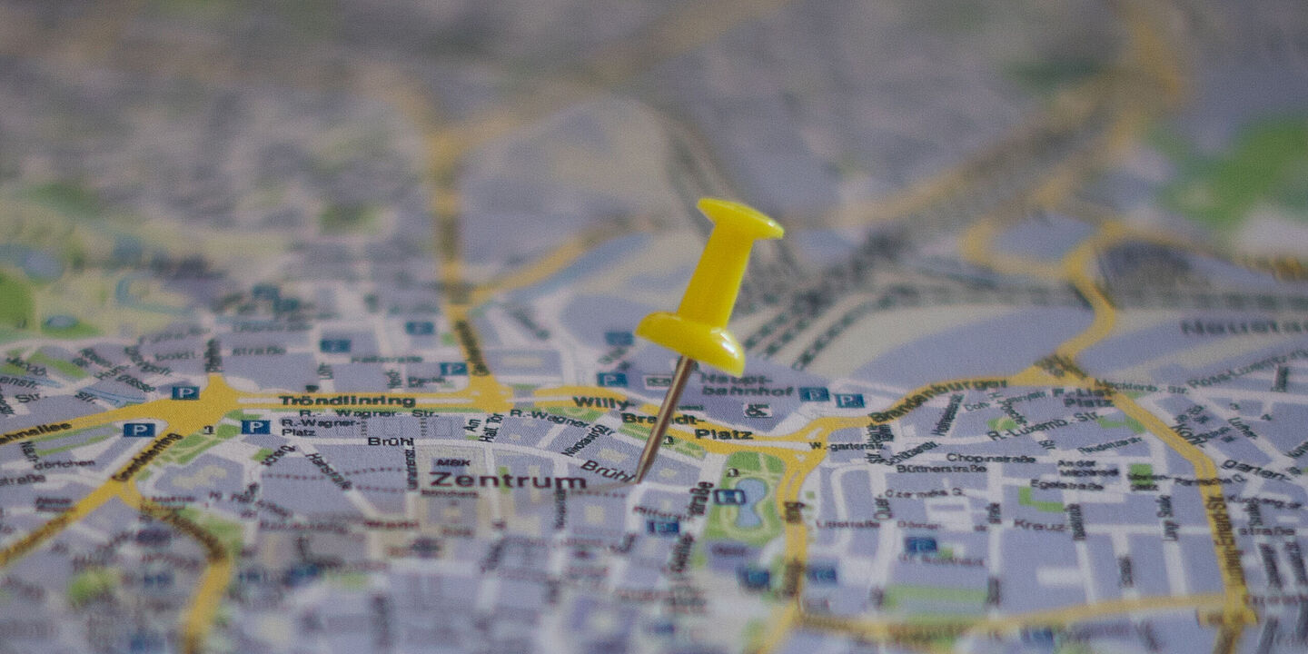 standorte_pin Karte mit Pin. Standorte des BStU